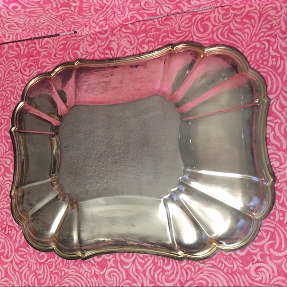 Gorham Heritage EP Silver YH Rectangle Platter - Picture 6 of 7